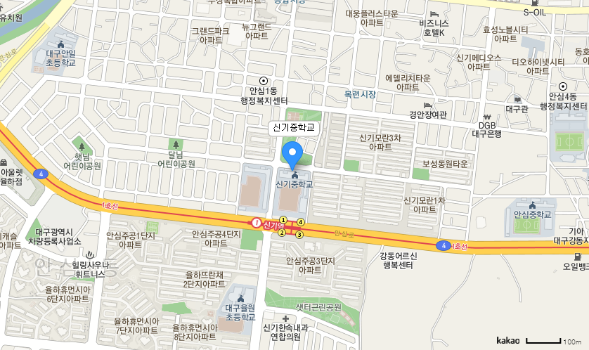 학교 찾아오시는 길 지도